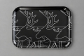 Serviertablett mit Rentiermotiv im typisch schwedischen  Design