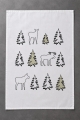 Geschirrtuch - Wald und Tiere- typisch schwedisches  Design