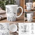 Rentier-Tasse aus Porzellan - schwedisches Design