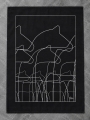 Geschirrtuch Black Edition Dalapferd- typisch schwedisches Design