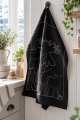 Bild 3 von Geschirrtuch Black Edition Elchfamilie - typisch schwedisches Design im 3er Set