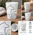 Dalapferd-Becher aus Porzellan - typisch schwedisches Design