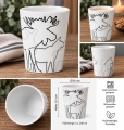 Elch-Becher aus Porzellan - typisches schwedisches Design